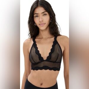 NEW Free People Women's Midweek Longline Bra, Black Sz MEDIUM